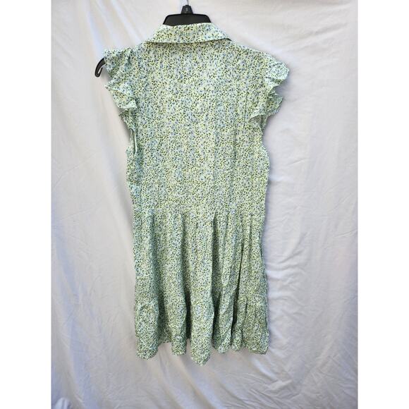 Know. One. Cares Green Floral Dress - Size Medium - Picture 4 of 6